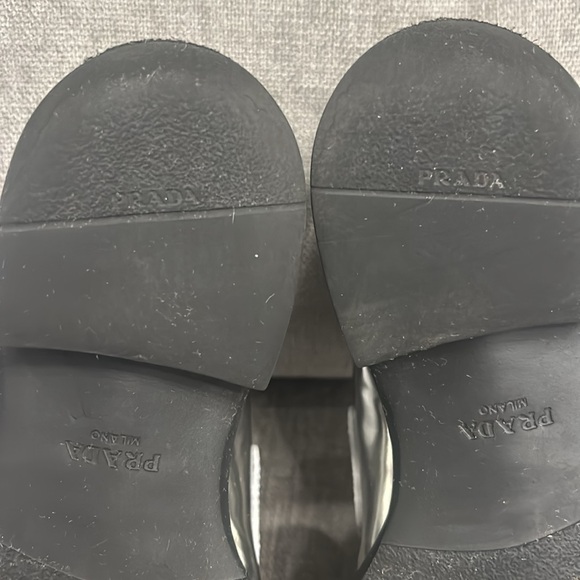 PRADA Silver Loafers size 37.5 - Picture 6 of 9